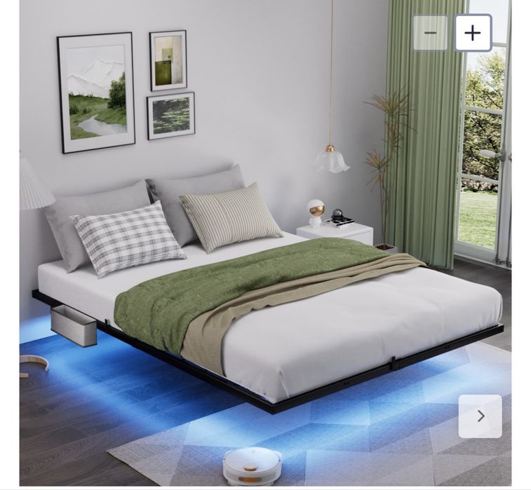 Cama flutuante moderna