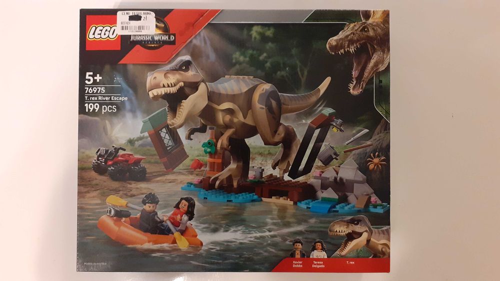Lego 76975 Jurassic World Ucieczka rzeką przed tyranozaurem Nowy