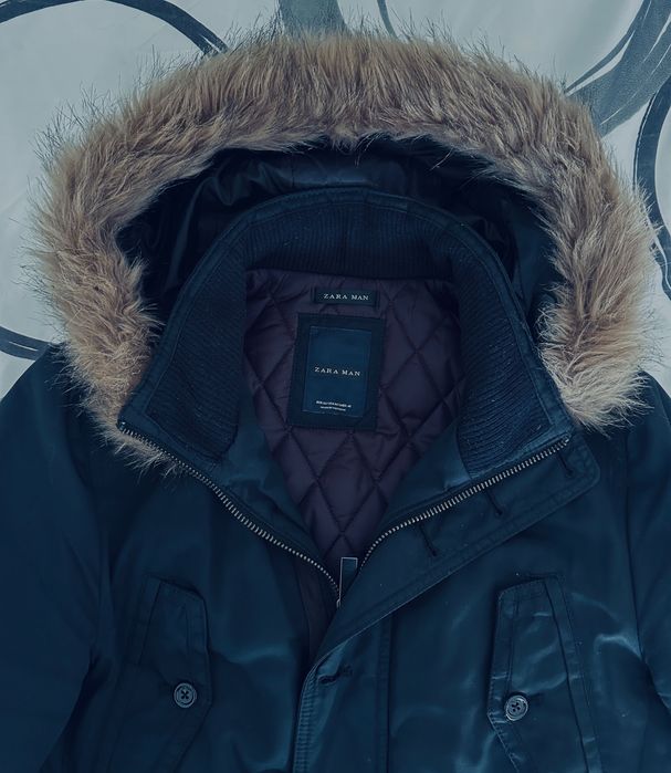 Parka preta da Zara