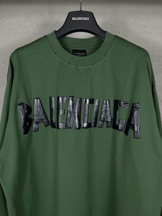 BALENCIAGA TAPE TYPE кофта реглан батник свитшот лонгслив мужской