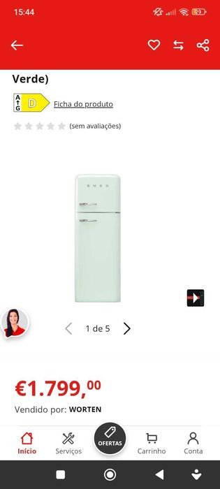 Frigorífico Smeg estilo retrô