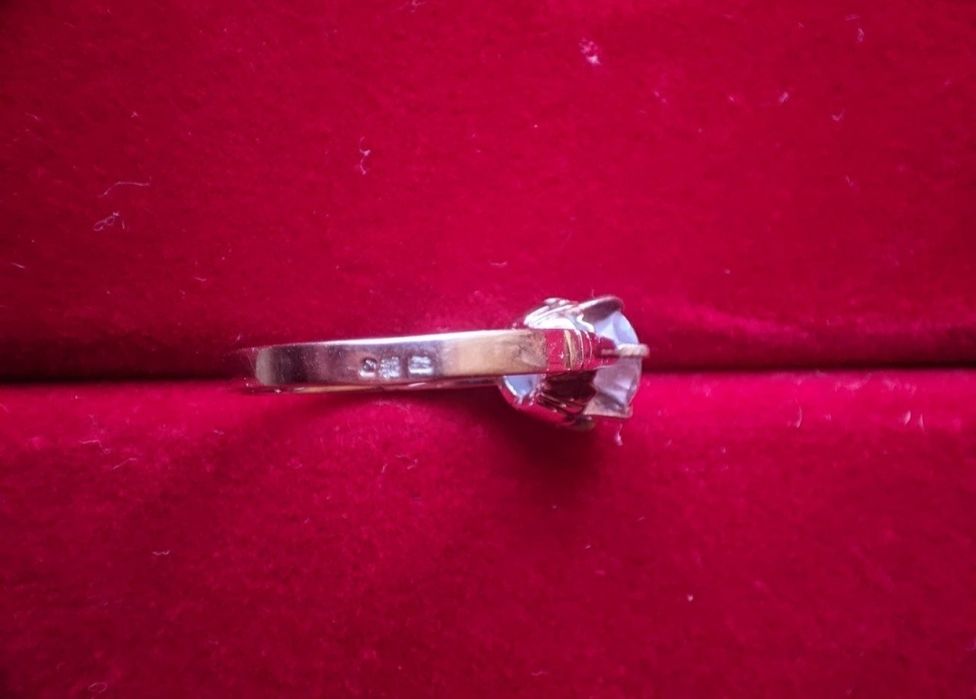 Anel em ouro branco 19,2k