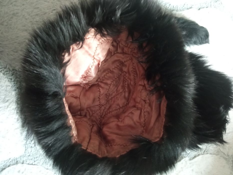 Czapka i szalik z lisa