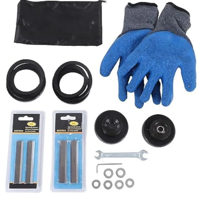 Descascador de toras, ferramenta de descascamento de toras em aço, acessório de descascamento para motosserra com 6 lâminas alongadas