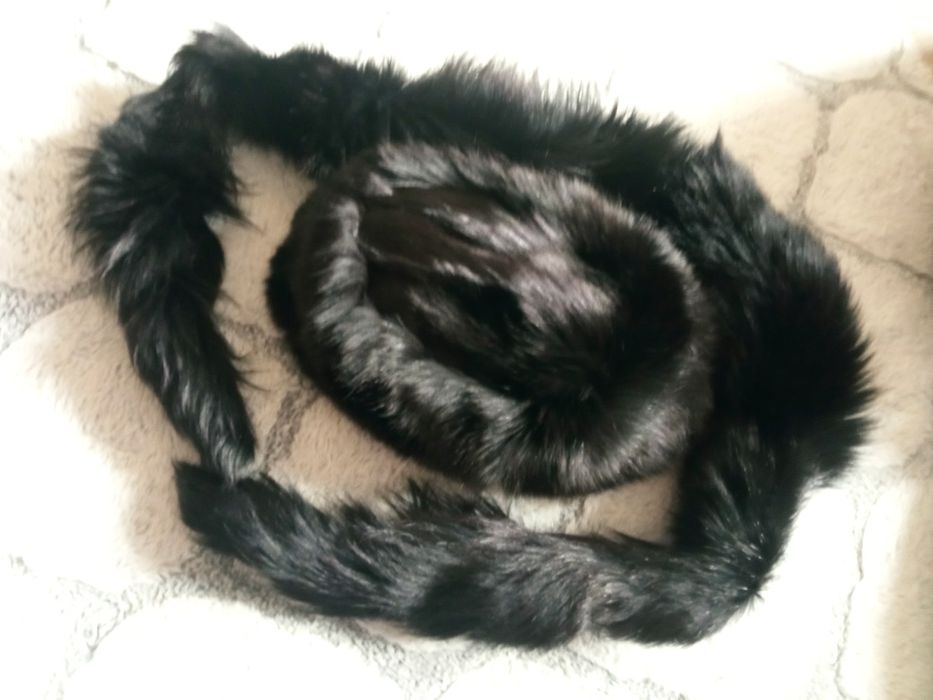 Czapka i szalik z lisa