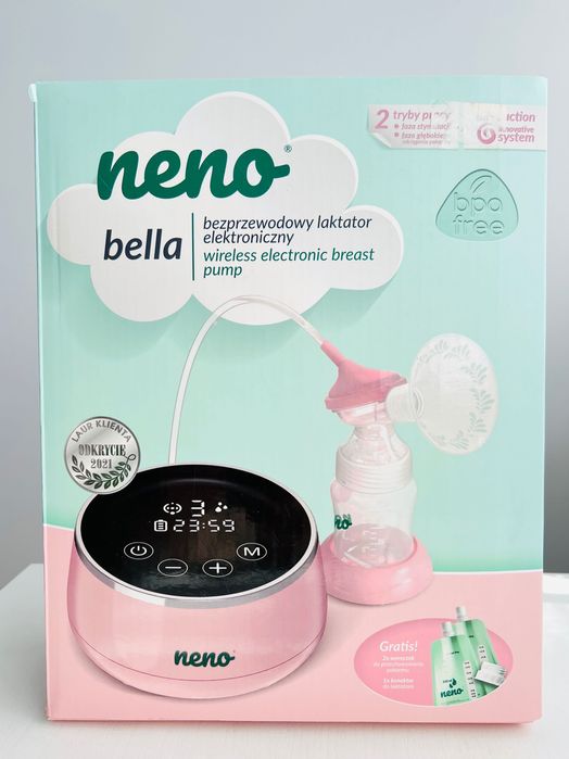 Laktator elektryczny Neno Bella - cały zestaw, oryginalne opakowanie