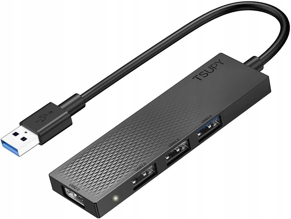 HUB USB 4w1 3x USB 2.0 USB 3.0 5Gbps Rozdzielacz USB