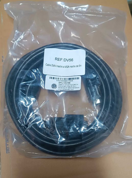 5-Meter DVI-I to VGA Cable / New and Sealed64740939224963120