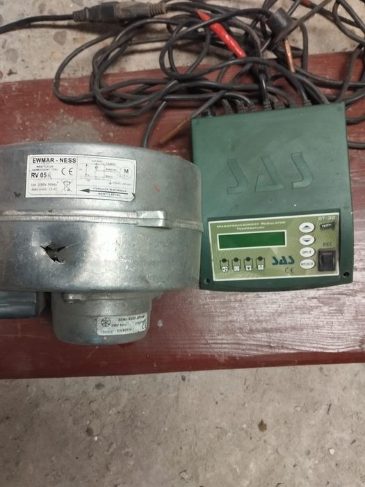 Sterownik pieca SAS ST-32 + Wentylator nadmuchowy EWMAR-NESS RV 05R - Zestaw*