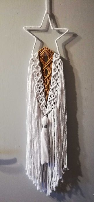 Makrama Gwiazda ręcznie robiona. Nowa