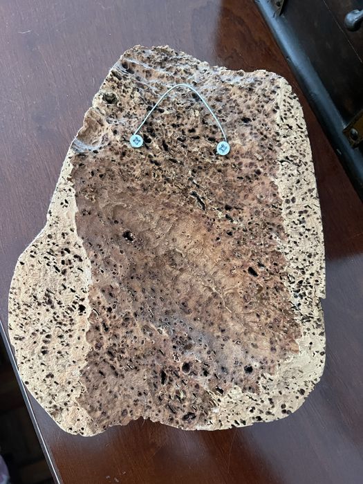 Peça em cortiça pintada à mão (pug)