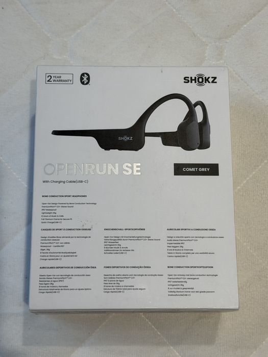 Słuchawki Shokz Openrun SE  Kostne Sportowe Czarny