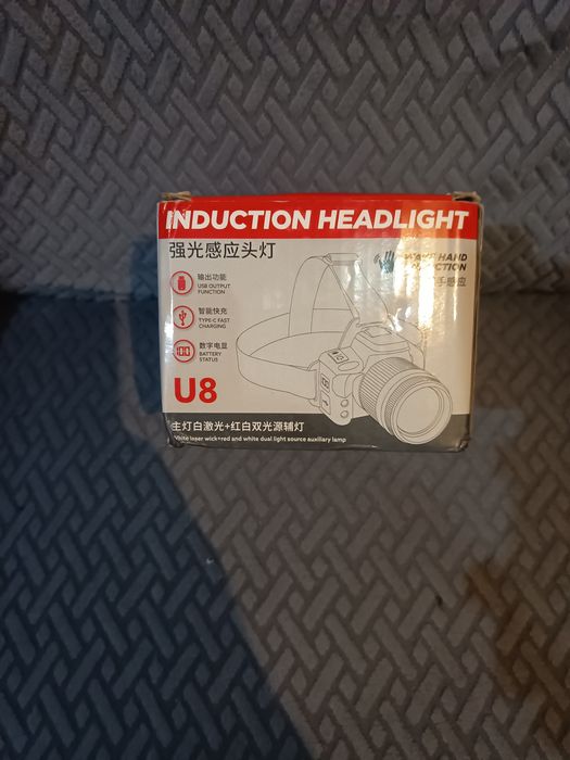Lanterna de cabeça LED , U8 Induction Headlight