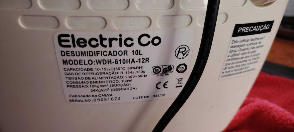 Desumidificador 10 litros