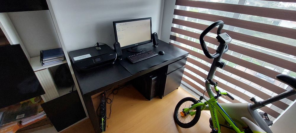 PACK  Secretária + Desktop+Monitor+Impressora+Conj Som Logitech