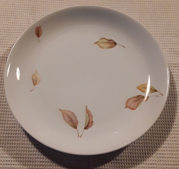 Prato grande em porcelana S. P. Coimbra - Folhas de Outono