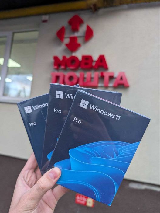 Коробкова Windows 11 Pro BOX / Боксова Версія Віндовс 11 Про Ключ Віндовс 11 Про Стікер Ключ Виндовс 11 Про наклейка ОРИГИНАЛ ОРИГИНАЛ