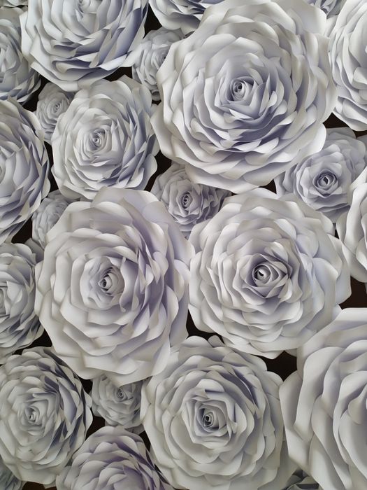 Róża z papieru 3D 45-48 cm