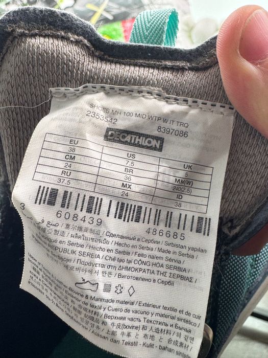 Зимові ботінки Quechua Waterproof 38 розмір Е9166