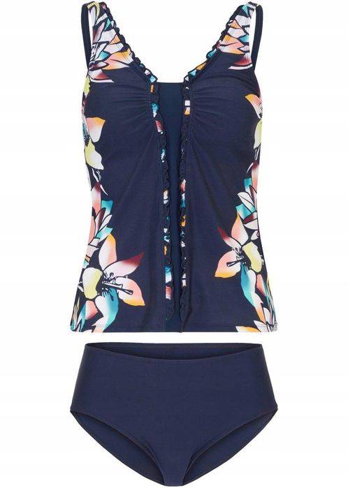 B.P.C tankini granatowe we wzory ^40