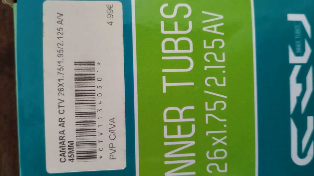 Câmaras de ar bicicleta roda 26