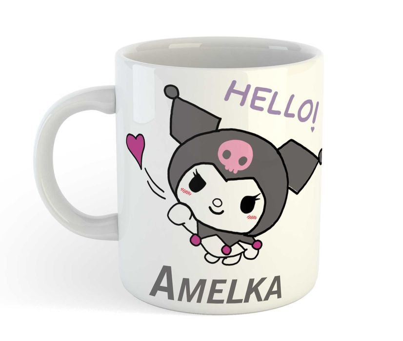 Kubek Kuromi Hello Kitty Twoje Imię Święta Mikołajki Prezent