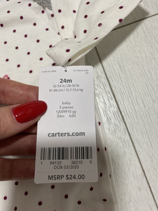 Боди carter’s 24 місяці 81-86 см