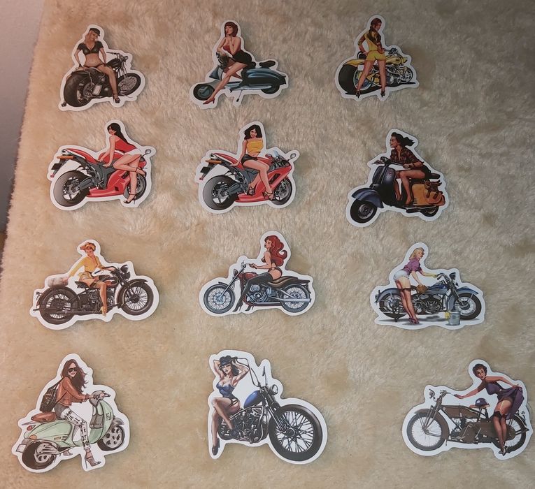 Autocolantes Hot Girls  Bike Racer