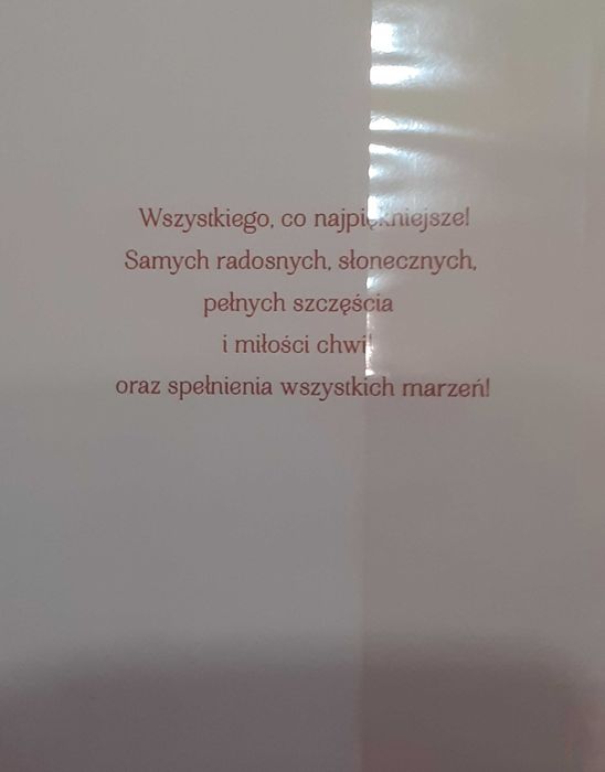 Karnet kartka Moc życzeń