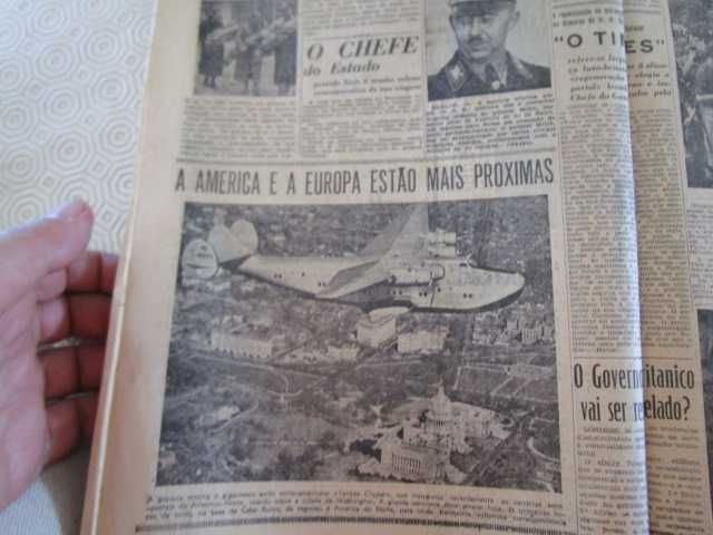 JORNAL DN 1939 cLIPPER Hidrovião início carreira estados unidos europa