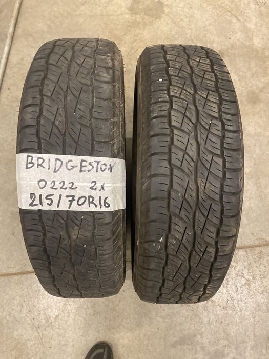 2x 215/70 r16 Bridgestone duler H/T 687 dot 0222