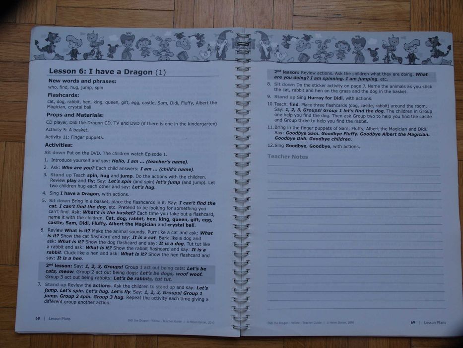 Didi the Dragon yellow teacher guide + zestaw ucznia