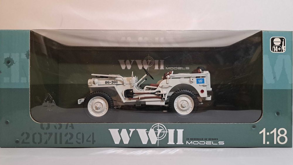 1/18 Willys 1.4 Ton army br - Welly