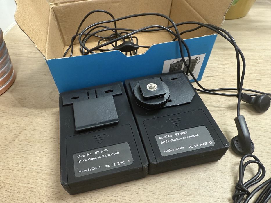 Mikrofon pojemnościowy - Zestaw bezprzewodowy BY-WM5