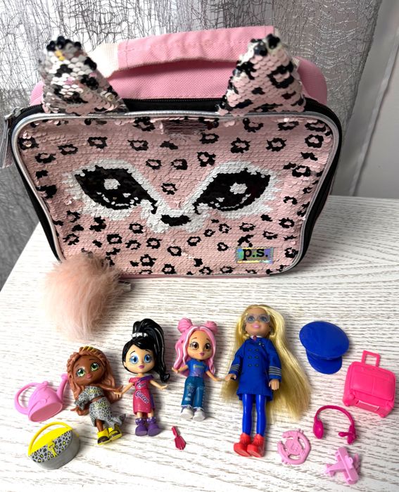 Набір лялька пілот Челсі Барбі Barbie та її подружки, кейс/ланчбокс