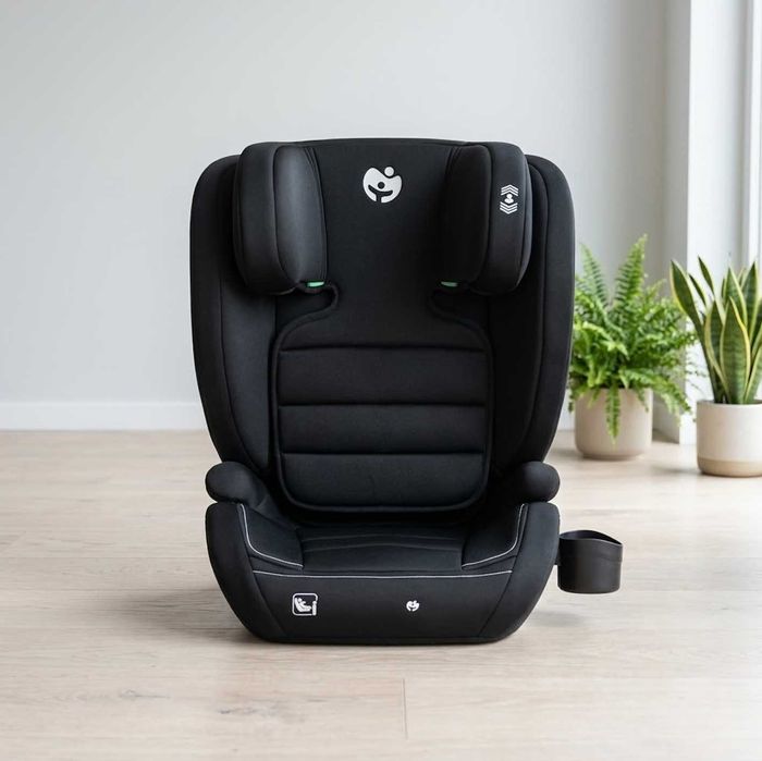 Fotelik Samochodowy 15-36 kg 100-150 cm ISOFIX Dla Dziecka I-size ECE R129 Czarny + GRATISY