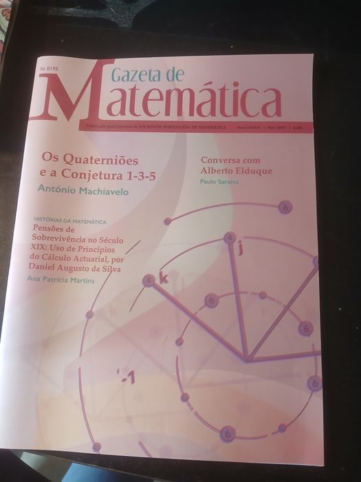 Gazeta de matemática, 195, Novembro de 2021