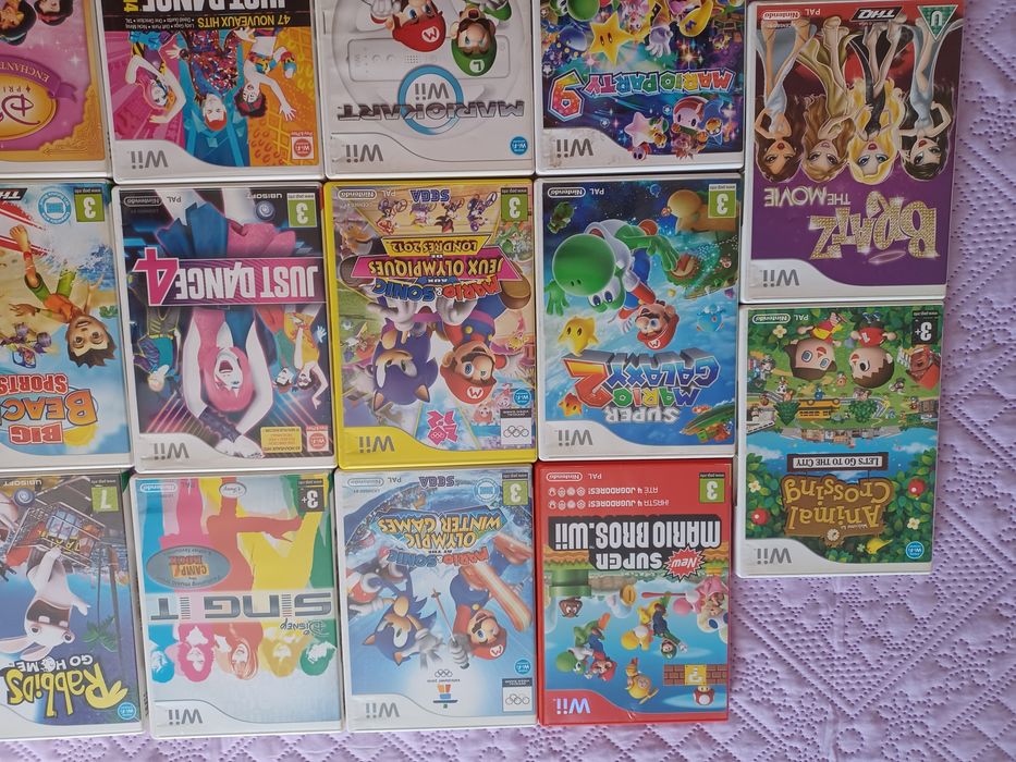 Jogos Nintendo WII Super Mario Bros / Mario & Sonic / Mario party