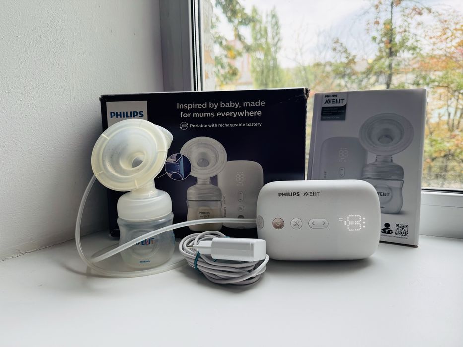 Портативний електричний одинарний молоковідсмоктувач Philips AVENT Premium.
