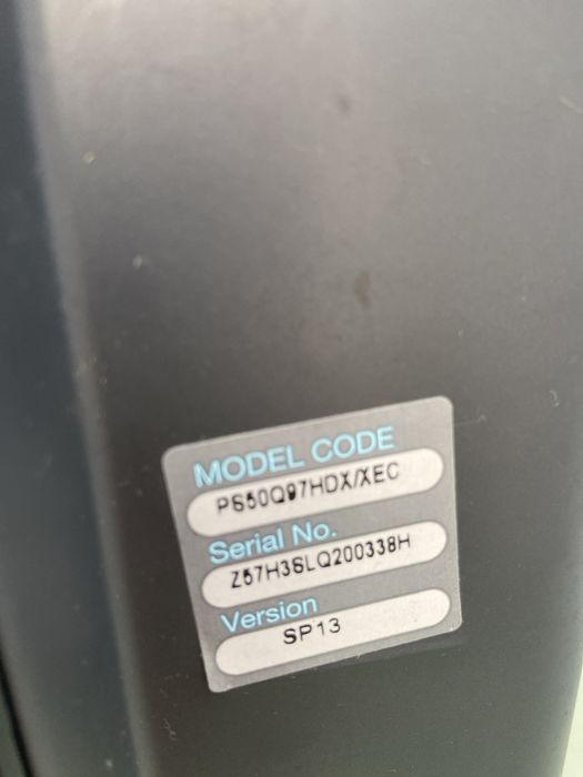 Plasma Samsung  avariado 123 largurax77 cm