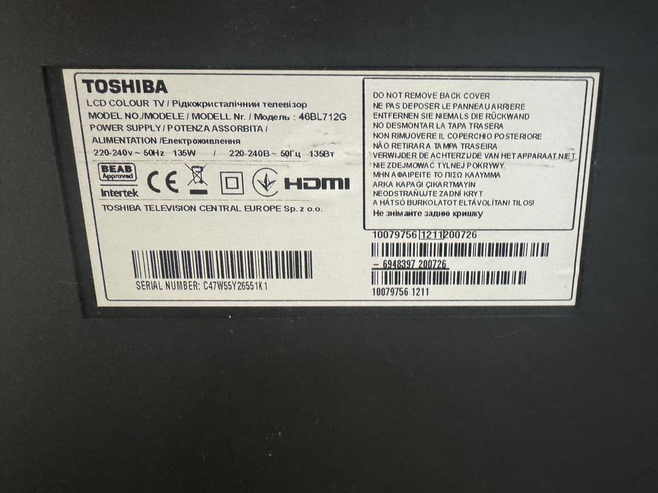 Tv Toshiba 43” impecavel