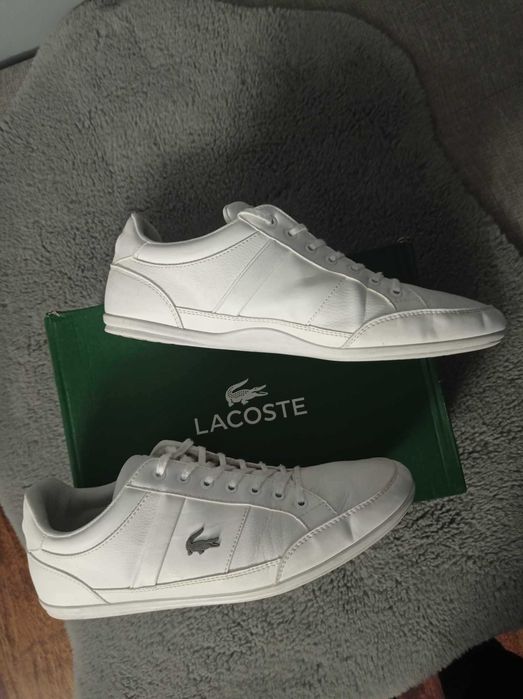 Buty Lacoste Chaymon rozmiar 43 skóra białe skórzane trampki j Nowe 28