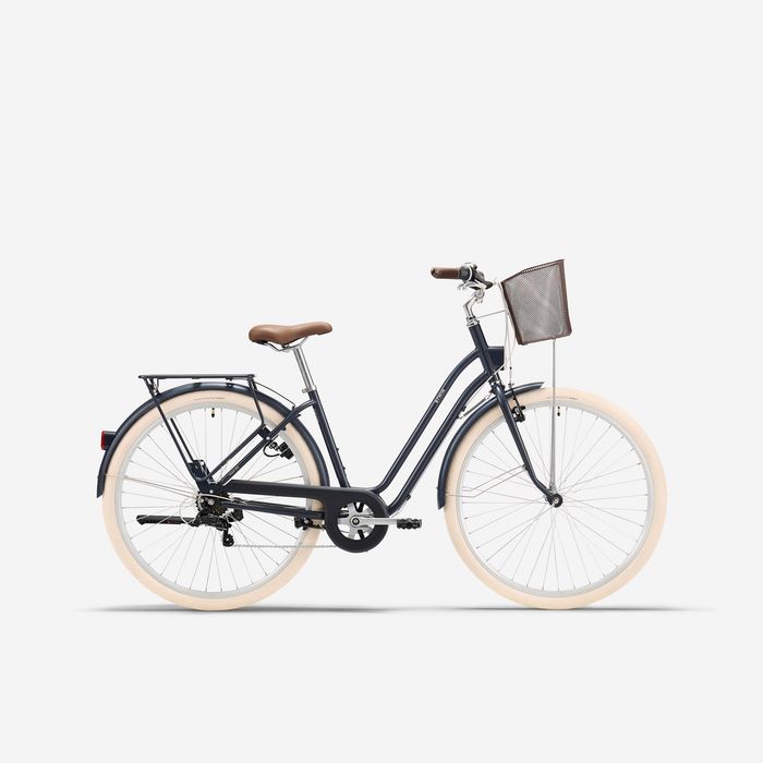 Bicicleta de Cidade Classic 520 Quadro Baixo Azul-Escuro