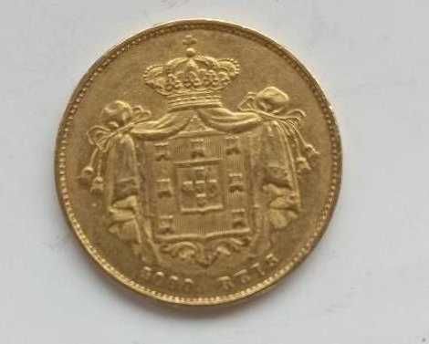 Monarquia D. Pedro V  5.000  Reis 1861  Ouro