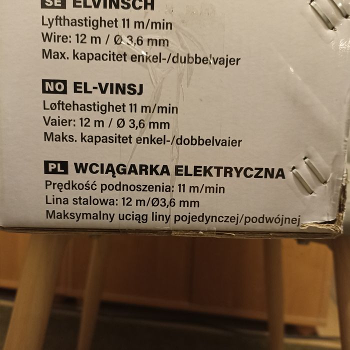 Wciągarka   elektryczna