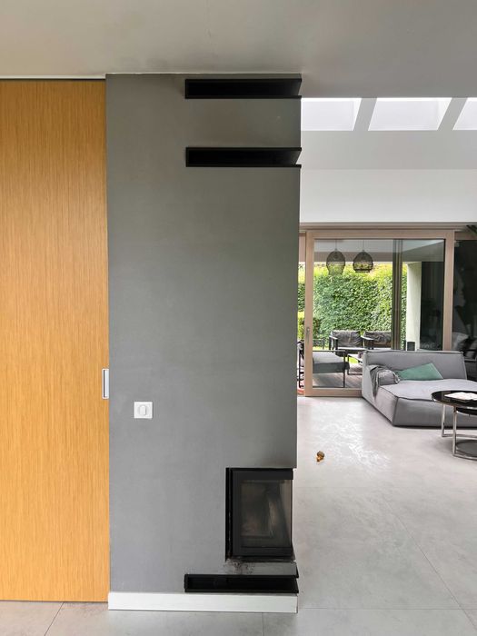 Kominek powietrzny stalowy KRATKI ZIBI 11 kW Lewy