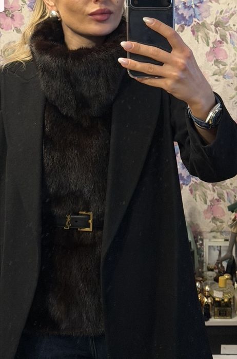 Манішка норка кашемір аксесуар 2025-2026