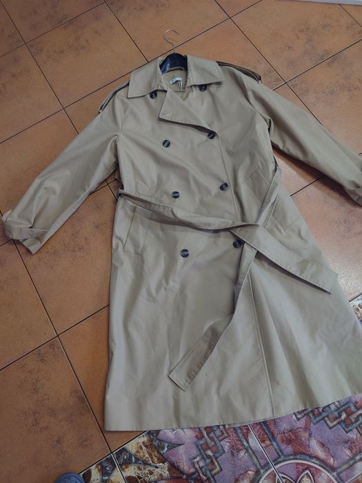 Trencz płaszcz damski beżowy