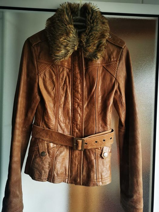 Casaco em pele genuina senhora S