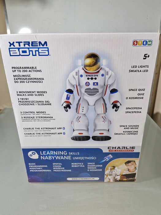 Robot Charlie Astronauta Interaktywny Nauka Programowania